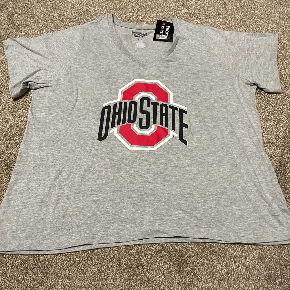 Profile Varsity Ohio State Buckeyes T-Shirt Womens Gray NWT